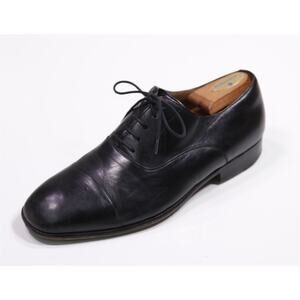 Magnanni Men's Black Captoe Oxford Leather Dress Shoes US 9